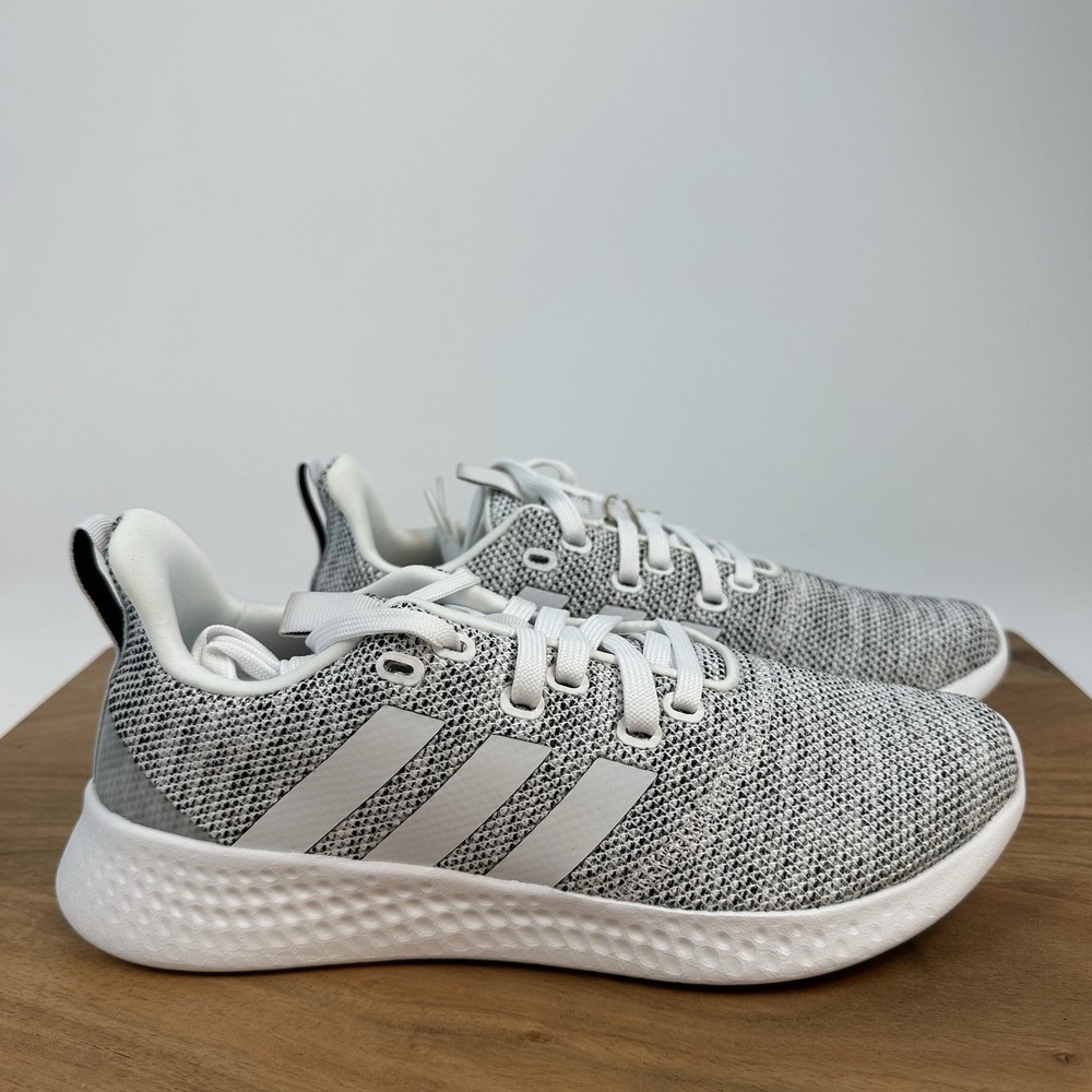 New NIB Womens Adidas Puremotion White/Black Running Shoes Sneakers Size 8 M